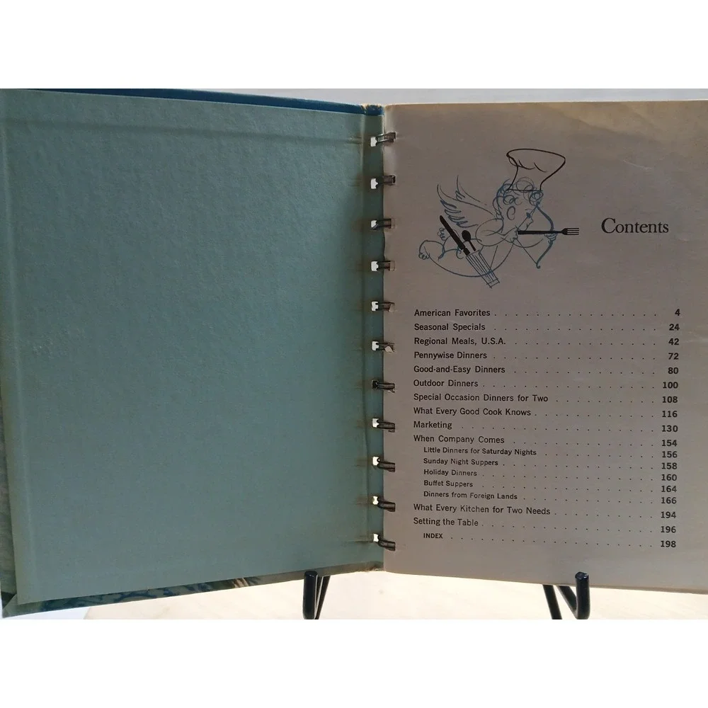 Vintage‎ BETTY CROCKER Dinner For Two Cookbook 1958